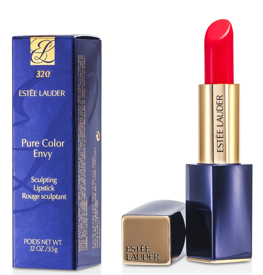 Estee Lauder Pure Color Envy Sculpting Lipstickピュアカラーエンヴィースカルプティングリップスティック # 320 DEFIANT CORAL