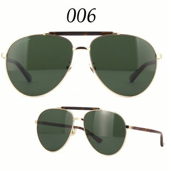 GUCCI SUNGLASS グッチ サングラス GG0014S 006 アビエイターサングラス 偏光レンズ