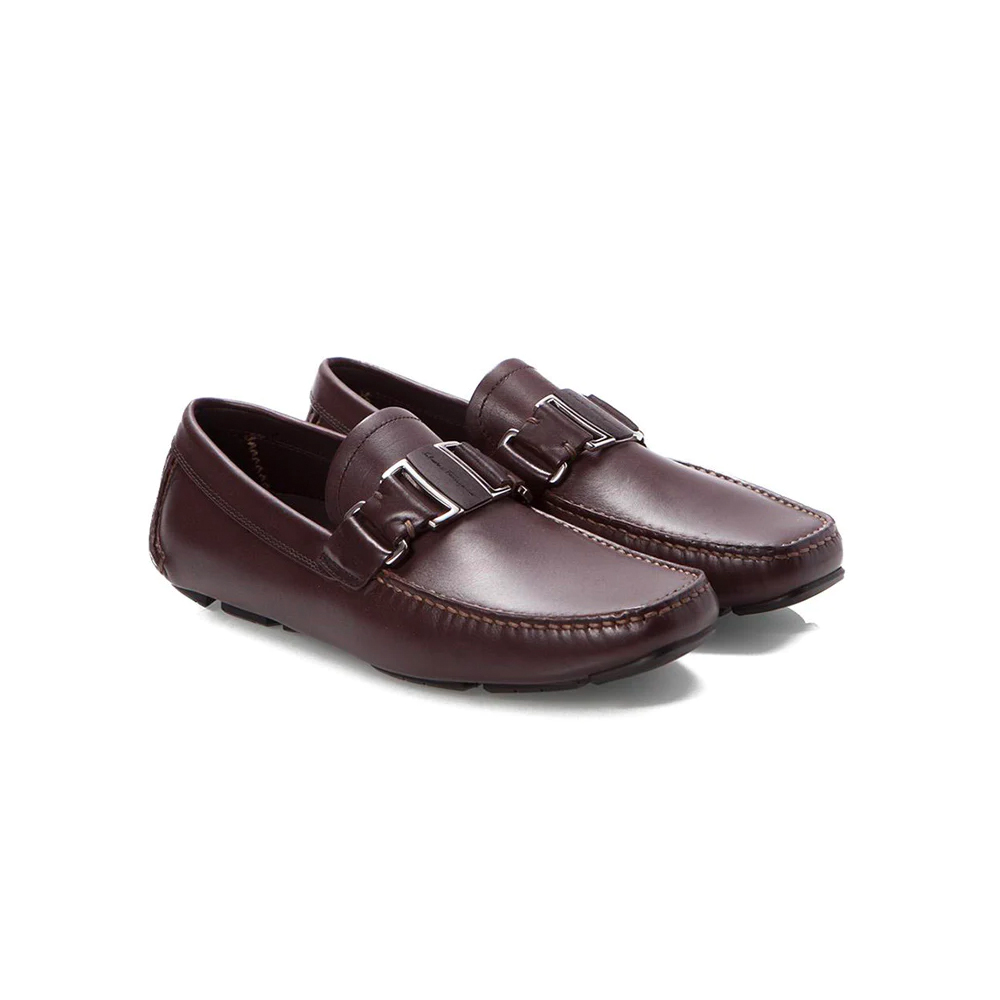 フェラガモ FERRAGAMO メンズ ビジネス シューズ クラシック メンズ ローファー 0604643 SARDEGNA6 CHOCOLAT