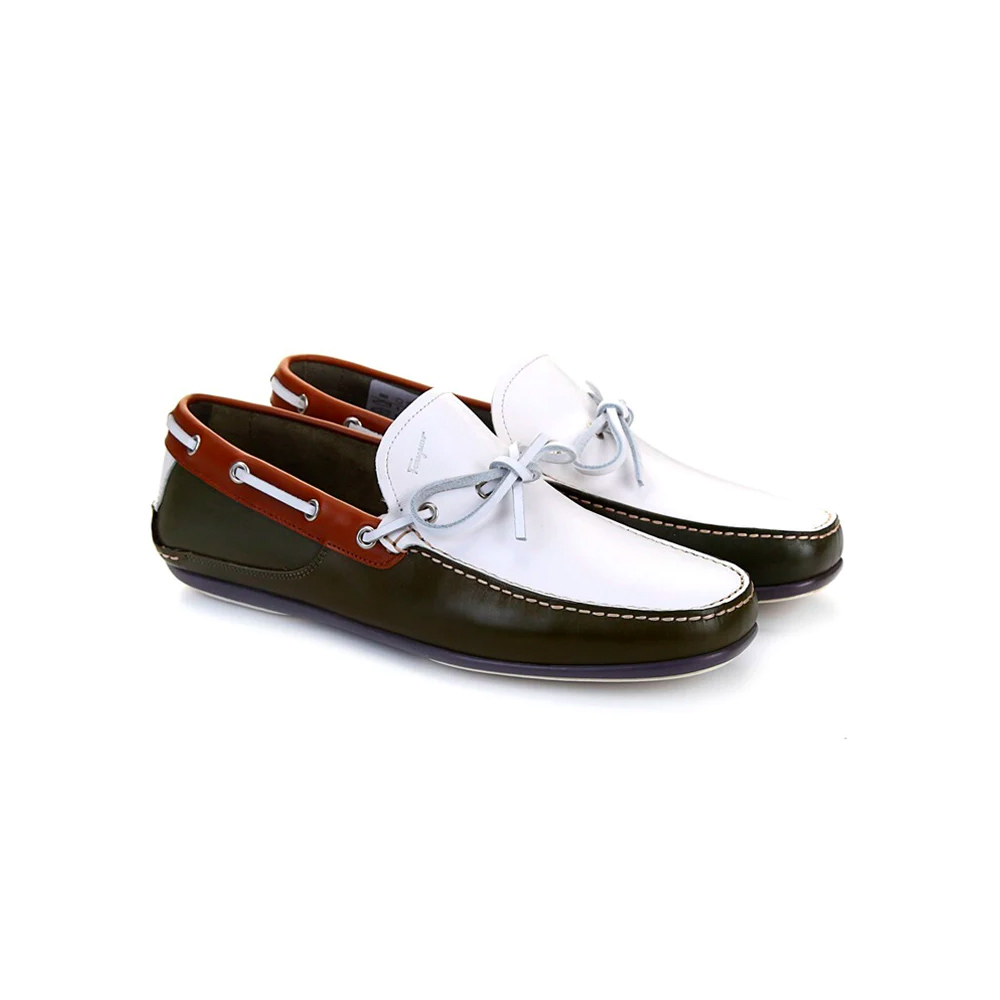 FERRAGAMO MEN'S SHOES シューズ 0604711 MANGO GRN-LAGO-B