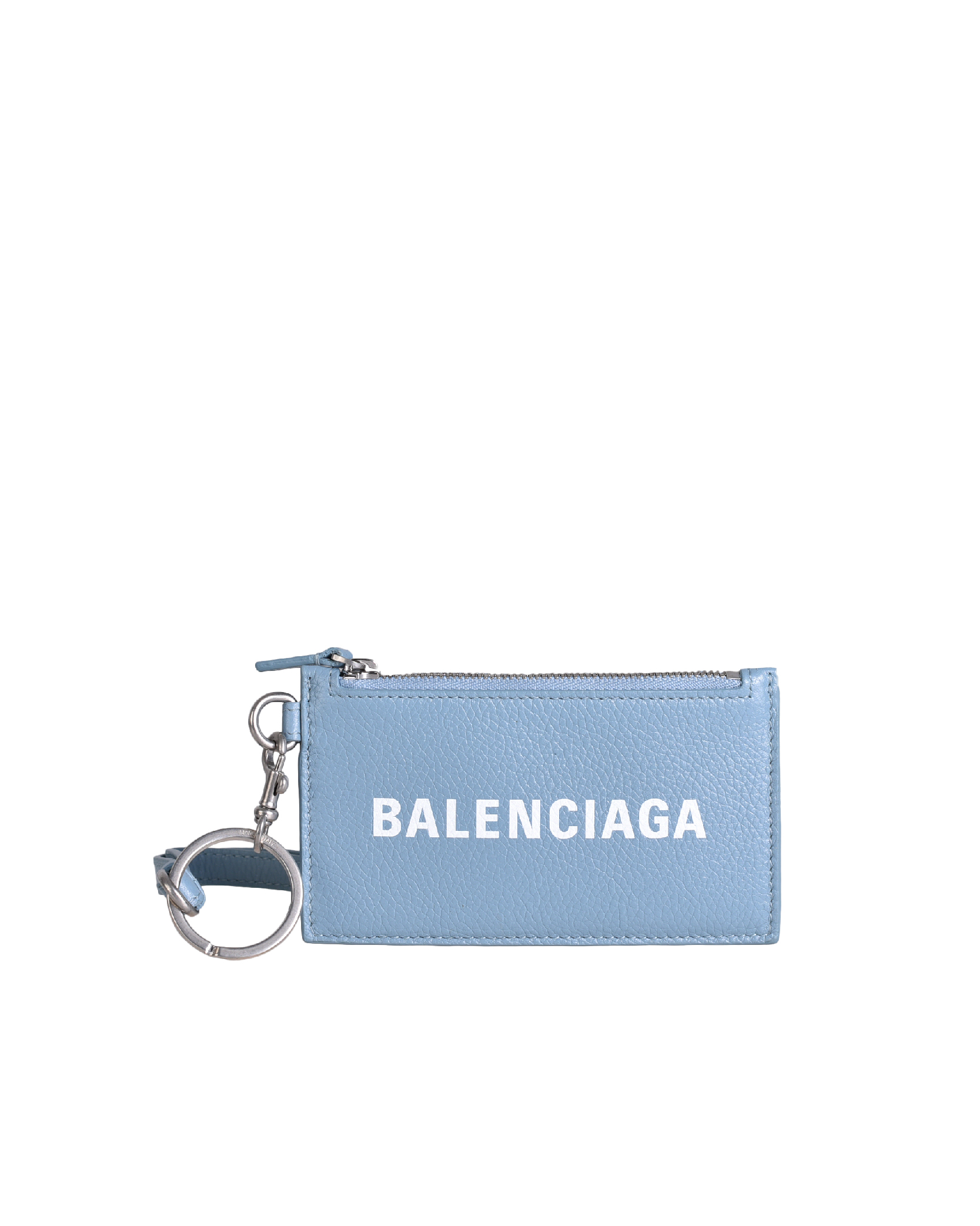 バレンシアガ BALENCIAGA レディース メンズ ライトブルーレザーストラップカードホルダー 594548 1IZI3 4791