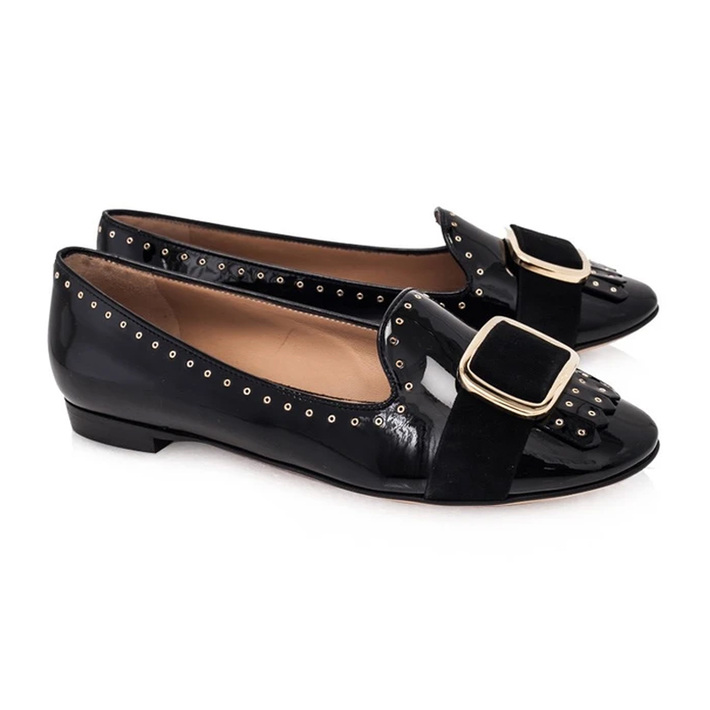 FERRAGAMO LADY SHOES シューズ 0619233 LILAS NERO