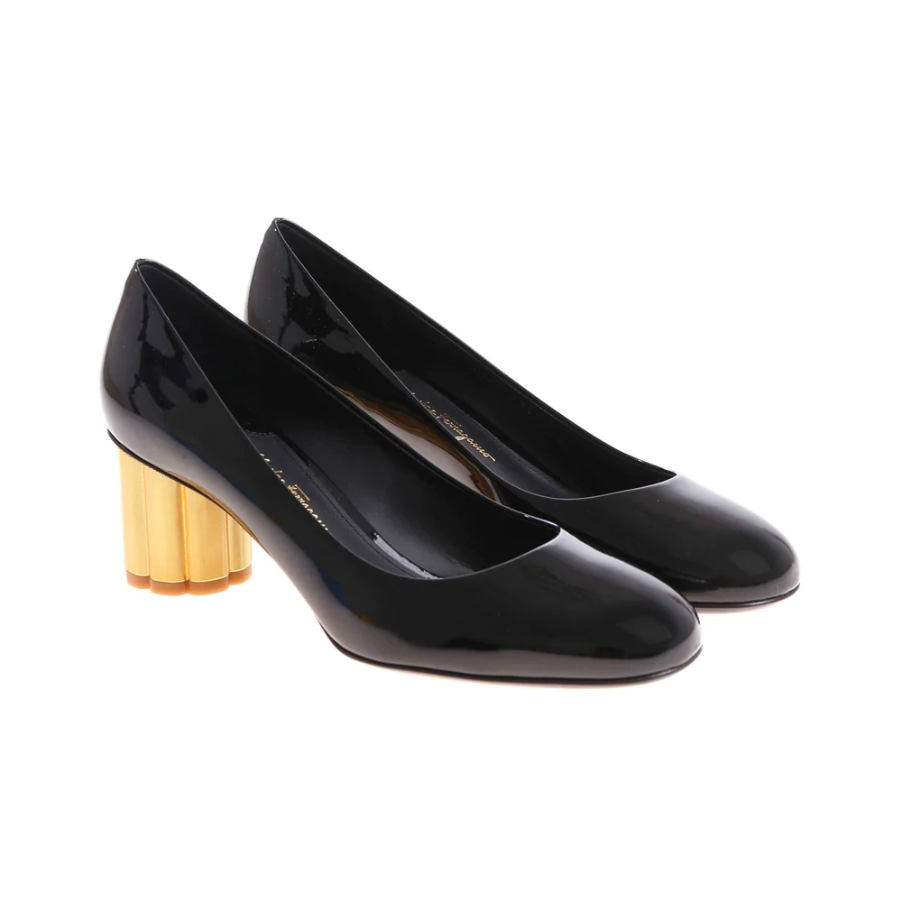 FERRAGAMO LADY SHOES シューズ 0672733 LUCCA55 NERO