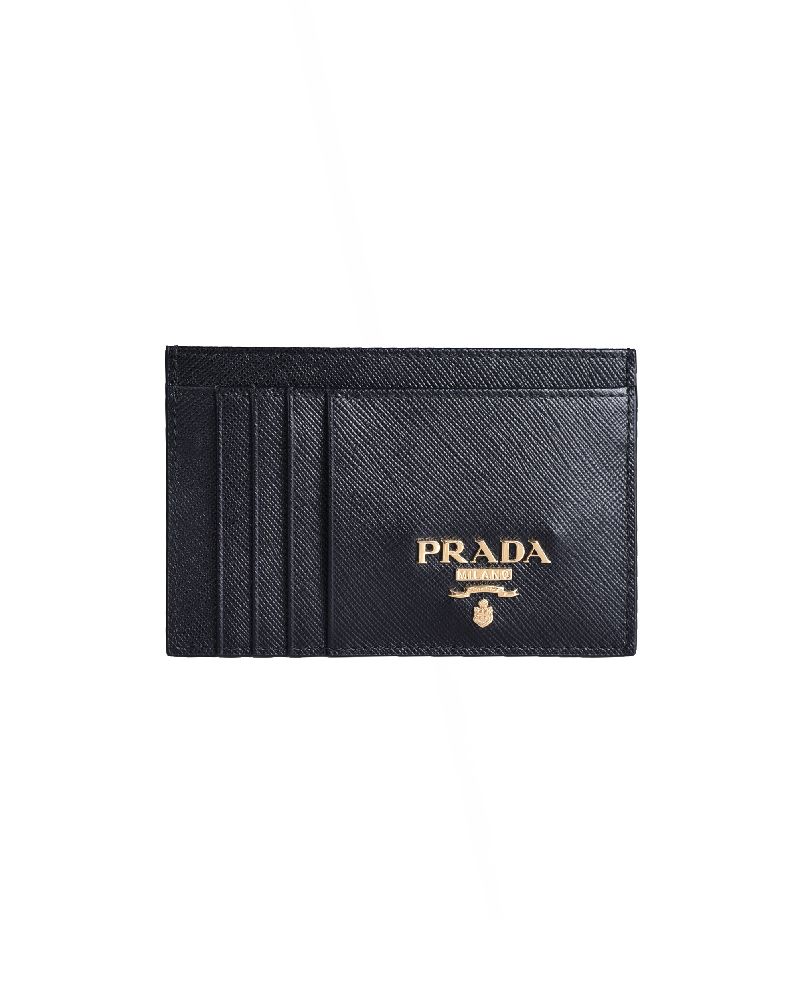 プラダ PRADA メンズ ブラックレザーカードホルダー1MC053 QWA F0002