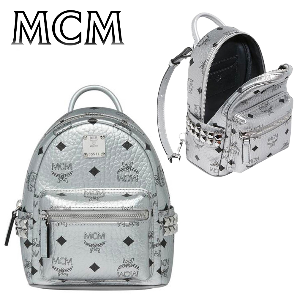 MCM BACKPACK バックパック シルバー MMK9SVE50 SB