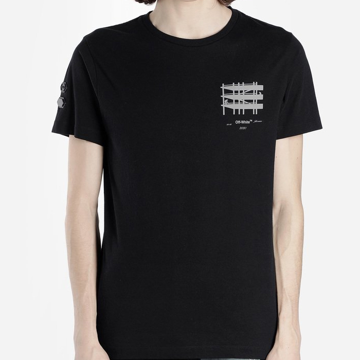 OFF WHITE MEN T-SHIRT S OMAA027E191850041091