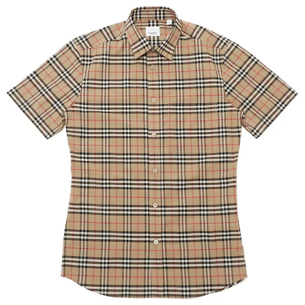 バーバリーBURBERRY MEN SHIRT メンズ シャツ 8020965 A7028 ARCHIVEBEIGE