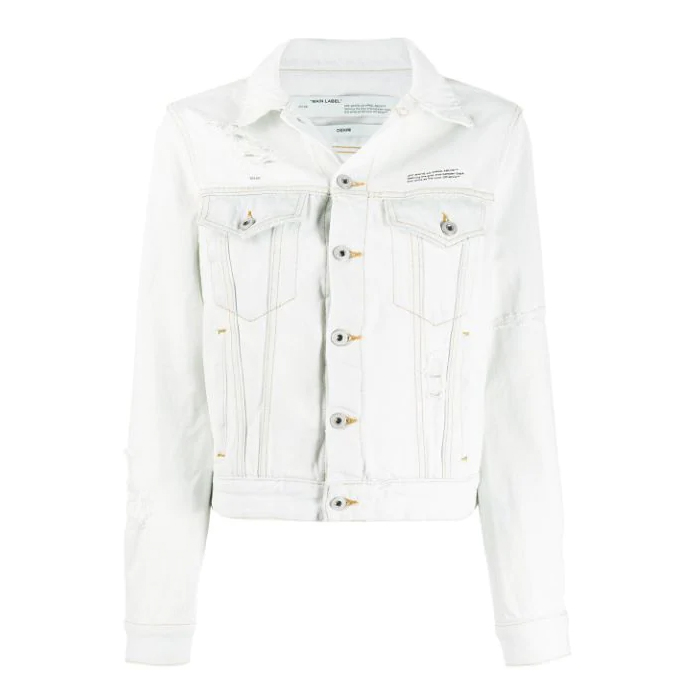 OFF WHITE LADY DENIM JACKET オフホワイト レディース デニム ジャケット 19FW OWYE012F1977 3050 B800