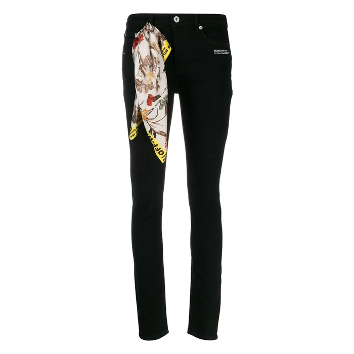 OFF WHITE LADY DENIM JEANS オフホワイト レディース デニム ジーンズ 19FW OWYA003E19E9 6077 8600