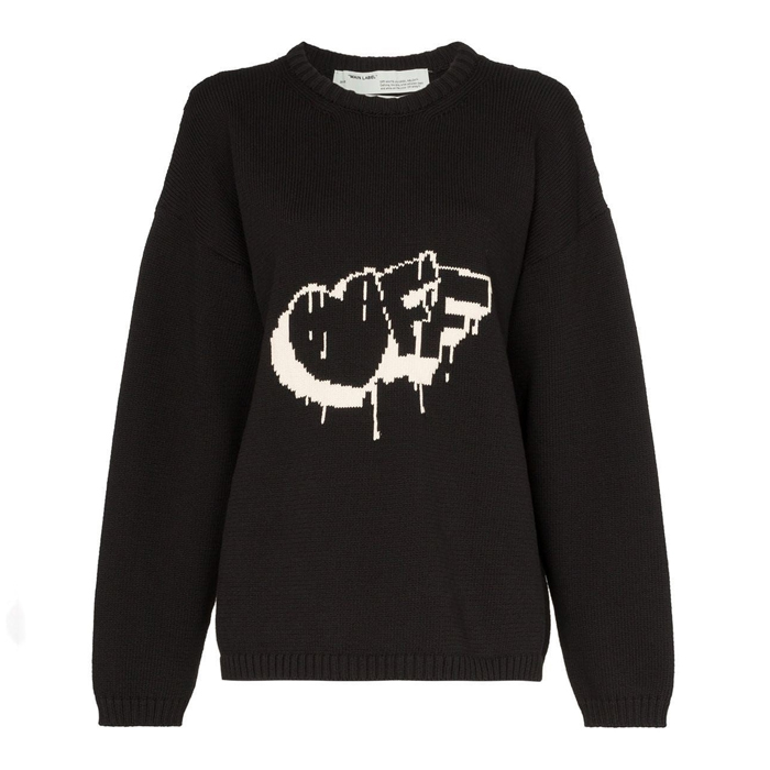 OFF WHITE LADY KNITWEAR オフホワイト レディース ニットウェア 19FW OWHE017F19F9 4065 1001