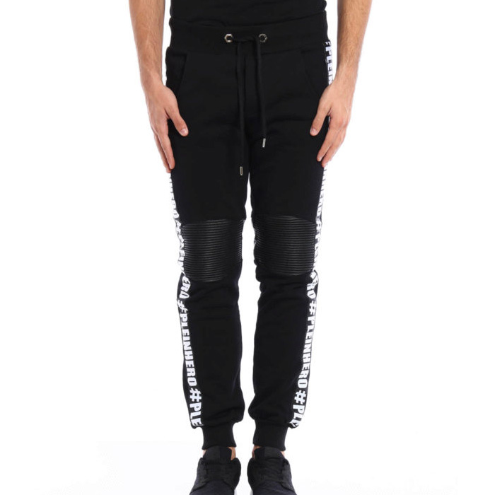 PHILIPP PLEIN MEN SPORT PANTS フィリップ・プレイン メンズ スポーツパンツ HM6828220202 BLACK/BLACK