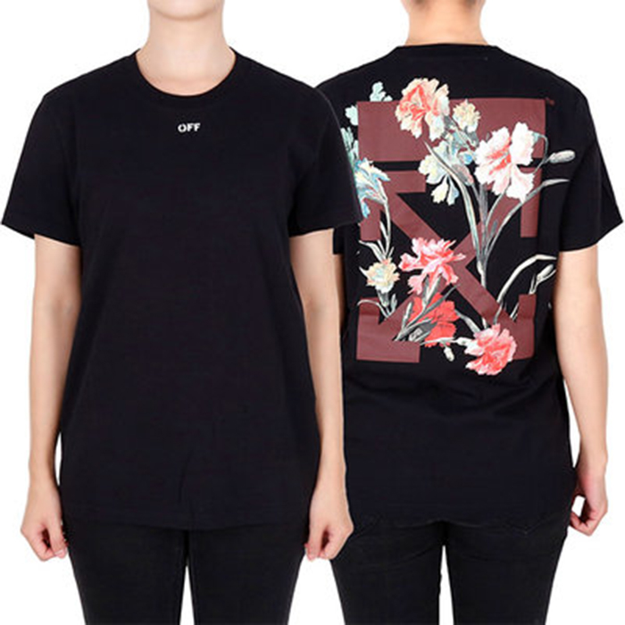 OFF WHITE LADY T-SHIRT S オフホワイト レイデイ Tシャツ 19FW OWAA049E19B070661024