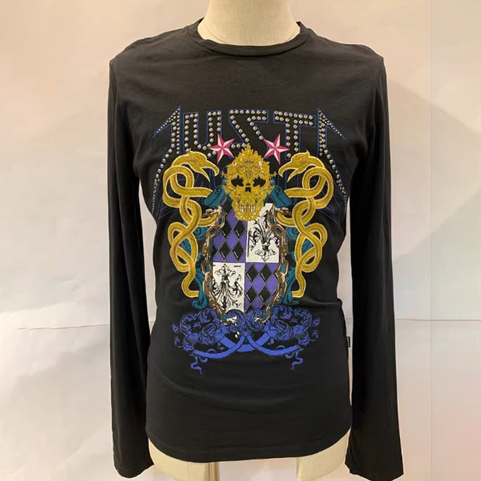 JUST CAVALLI MEN T-SHIRT ジャスト カヴァリ メンズ T シャツ S01GC0217 N20663 900