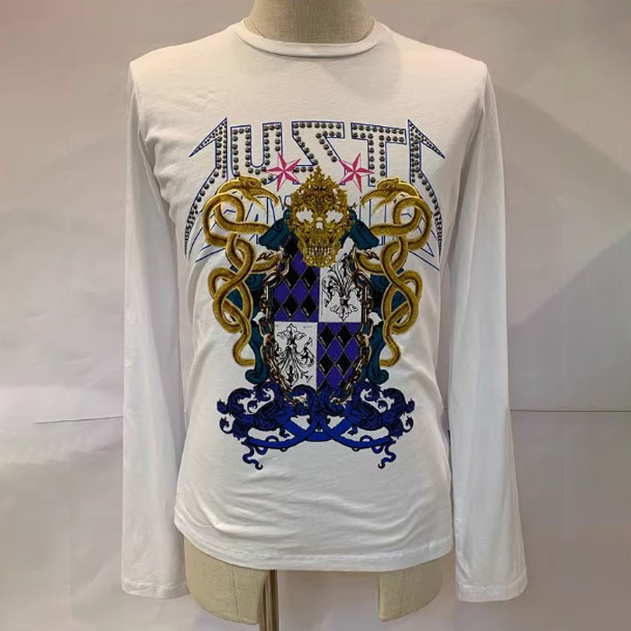 JUST CAVALLI MEN T-SHIRT ジャスト カヴァリ メンズ T シャツ S01GC0217 N20663 100