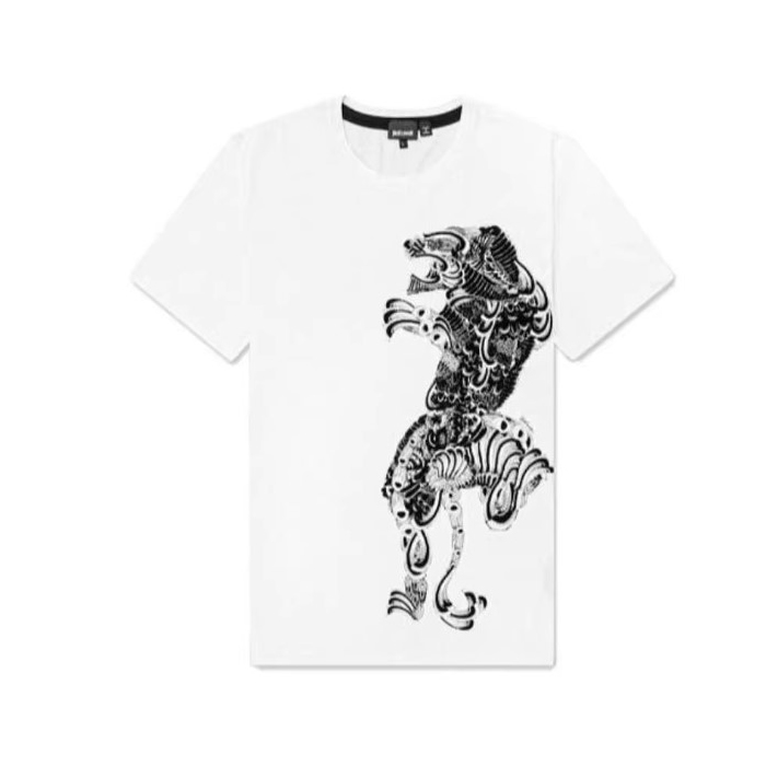 JUST CAVALLI MEN T-SHIRT ジャスト カヴァリ メンズ T シャツ S01GC0189 N20663 100