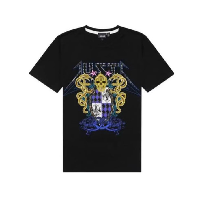 JUST CAVALLI MEN T-SHIRT ジャスト カヴァリ メンズ T シャツ S01GC0191 N20663 900