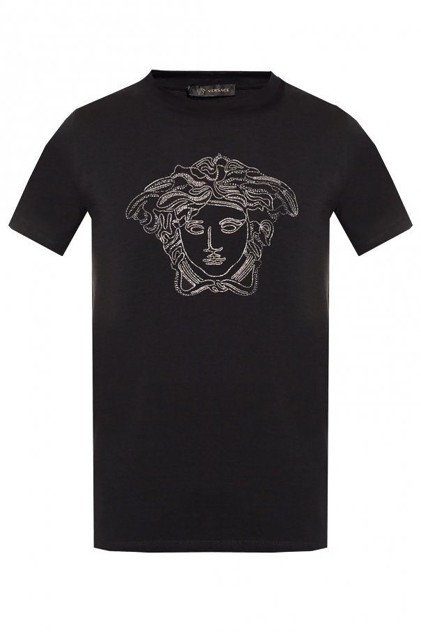 ヴェルサーチ VERSACE メデューサヘッドショートスリーブ Tシャツ A77977 A214683 A008