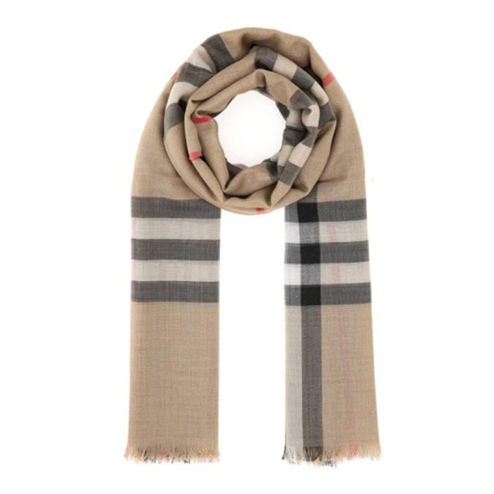 バーバリーBURBERRY LADIES MUFFLER  レディース マフラー 8078779 A7026 BEIGE