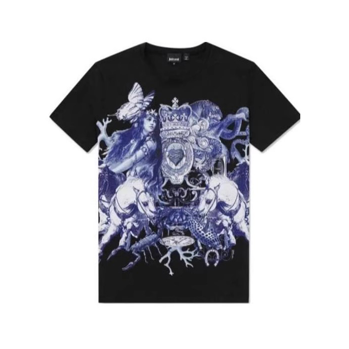 JUST CAVALLI MEN T-SHIRT ジャスト カヴァリ メンズ T シャツ S01GC0229 N20663 900