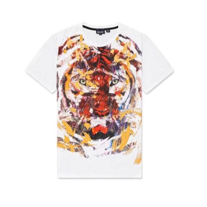 JUST CAVALLI MEN T-SHIRT ジャスト カヴァリ メンズ T シャツ S01GC0230 N20663 100