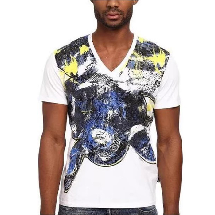 JUST CAVALLI MEN T-SHIRT ジャスト カヴァリ メンズ T シャツ S01GC0240 N20663 100