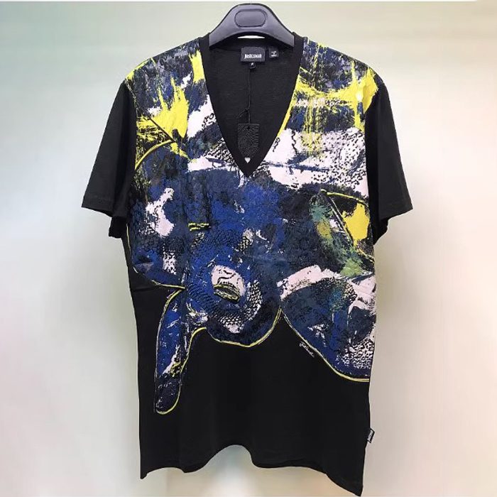 JUST CAVALLI MEN T-SHIRT ジャスト カヴァリ メンズ T シャツ S01GC0240 N20663 900