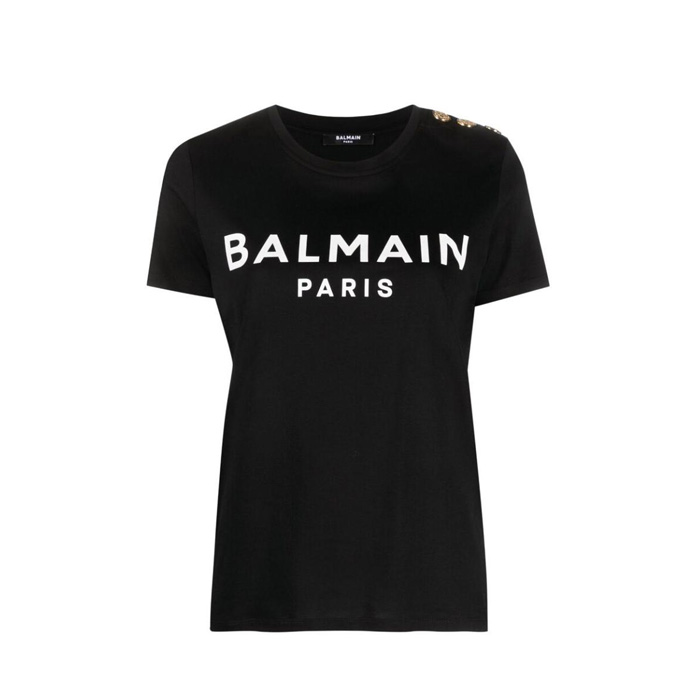 BALMAIN LADIES  T-SHIRT レディースTシャツ BF1EF005 BB02 EAB