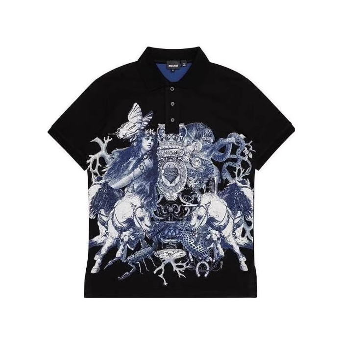 JUST CAVALLI MEN T-SHIRT ジャスト カヴァリ メンズ T シャツ S01GC0247 N20557 900