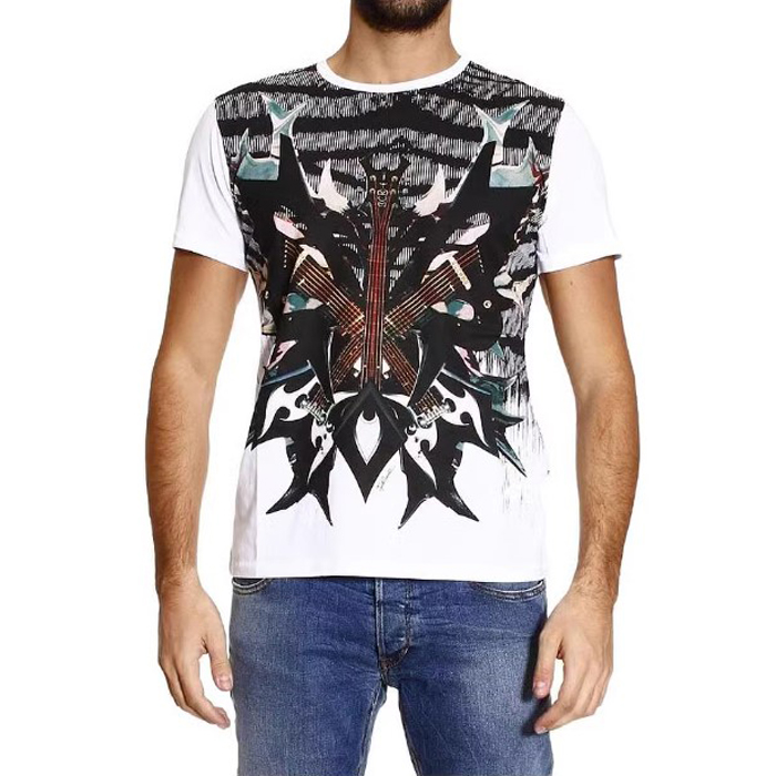 JUST CAVALLI MEN T-SHIRT ジャスト カヴァリ メンズ T シャツ S01GC0253 N20663 100