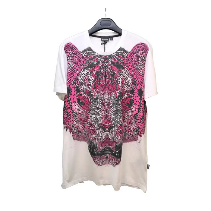 JUST CAVALLI MEN T-SHIRT ジャスト カヴァリ メンズ T シャツ S01GC0255 N20663 100