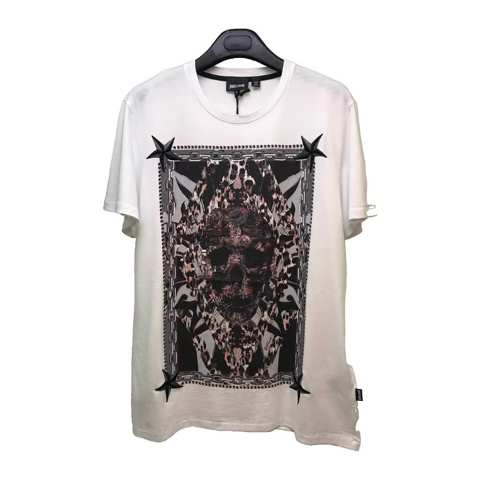 JUST CAVALLI MEN T-SHIRT ジャスト カヴァリ メンズ T シャツ S01GC0256 N20663 100