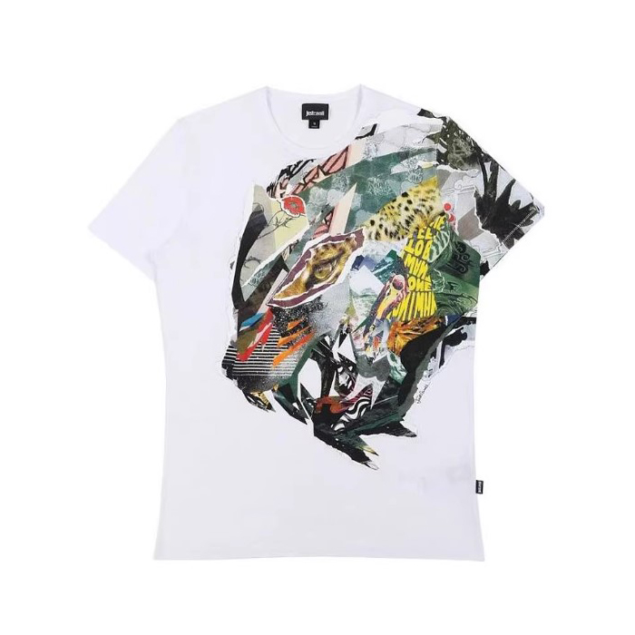 JUST CAVALLI MEN T-SHIRT ジャスト カヴァリ メンズ T シャツ S01GC0319 N20663 100