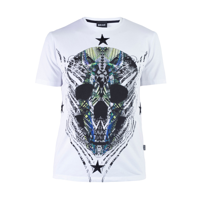 JUST CAVALLI MEN T-SHIRT ジャスト カヴァリ メンズ T シャツ S01GC0323 N20543 100