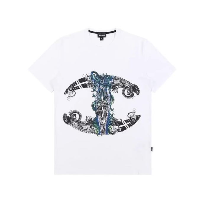 JUST CAVALLI MEN T-SHIRT ジャスト カヴァリ メンズ T シャツ S01GC0325 N20543 100