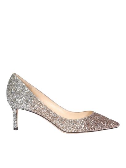 ジミーチュウ JIMMY CHOO レディース ROMY60スリートーングリッターポンプ ROMY60 VNB RGGS ローズゴールドゴールドシルバー