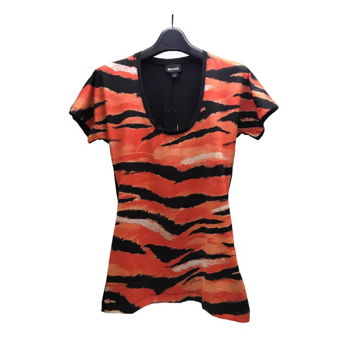 JUST CAVALLI LADIES T-SHIRT ジャスト カヴァリ レディース T シャツ S02GC0156 N20803 187S