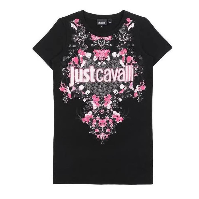 JUST CAVALLI LADIES T-SHIRT ジャスト カヴァリ レディース T シャツ S02GC0179 N20543 900