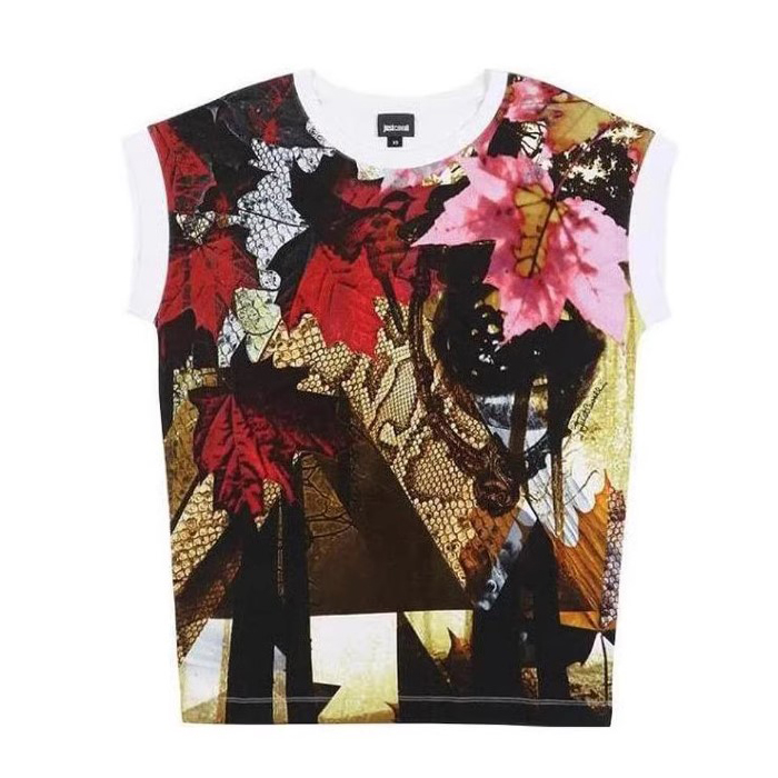 JUST CAVALLI LADIES T-SHIRT ジャスト カヴァリ レディース T シャツ S02GC0191 N20597 962