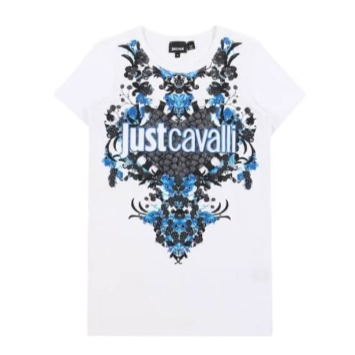 JUST CAVALLI LADIES T-SHIRT ジャスト カヴァリ レディース T シャツ S02GC0179 N20543 100