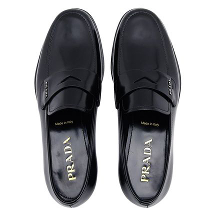 PRADA MEN SHOES プラダメンズシューズ  2DB178 P39 NERO Plain Leather Oxfords