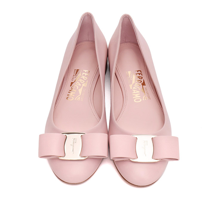 FERRAGAMO LADY SHOES 0688736 NACA BOBO PALE PINK