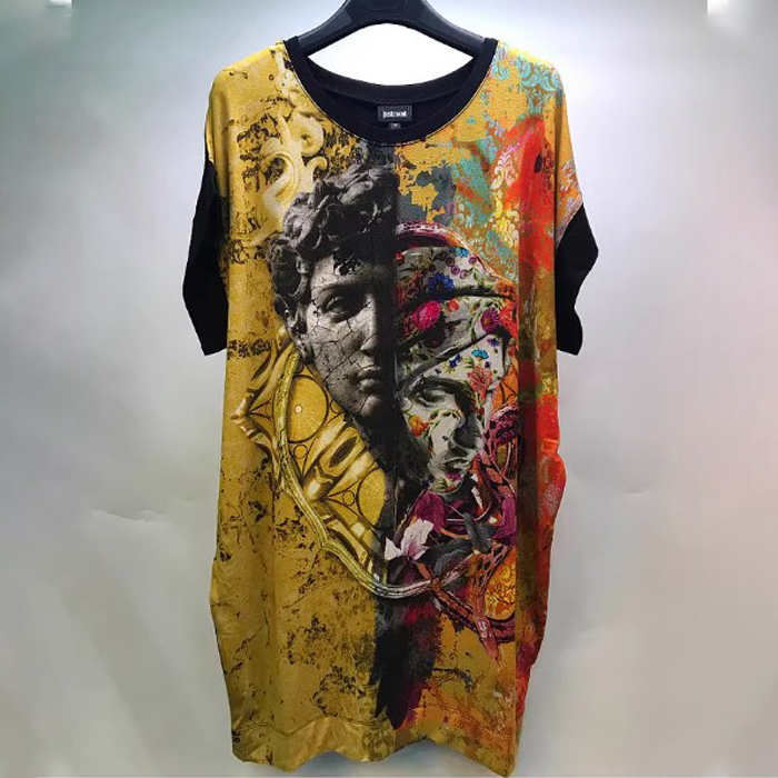 JUST CAVALLI LADIES T-SHIRT ジャスト カヴァリ レディース T シャツ S04GC0142 N20597 900