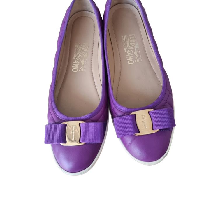 FERRAGAMO LADIES SHOES フェラガモ レディース シューズ 0597719 RUFINA DARK-VIOLET