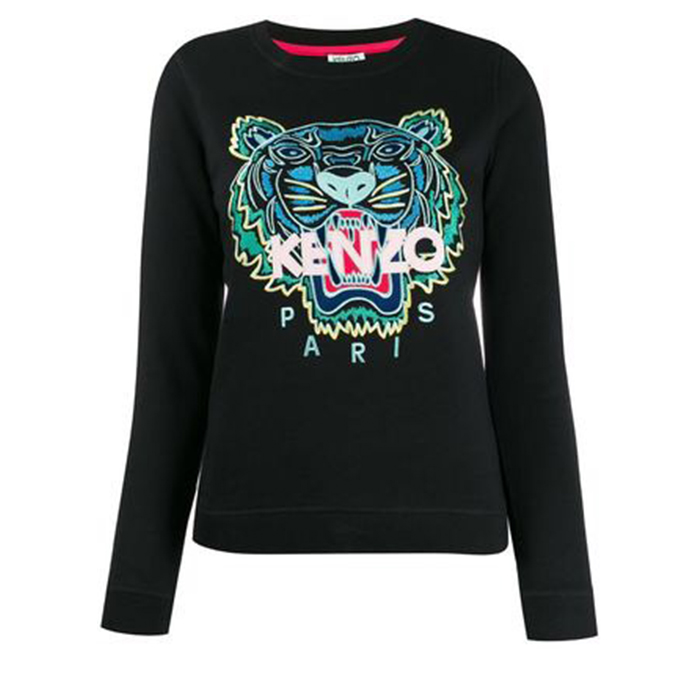 ケンゾー KENZO レディースクラシックタイガースウェットシャツ 2SW705 4XA 99B ブラック