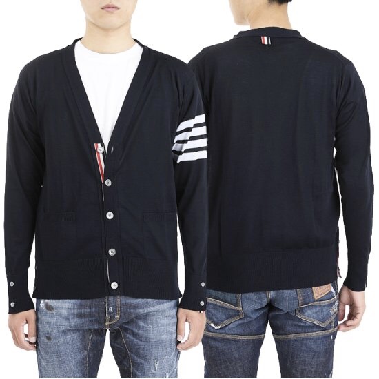 THOM BROWNE MEN CARDIGAN  トム・ブラウン・ナム・カーディガン MKC002A 0014 415