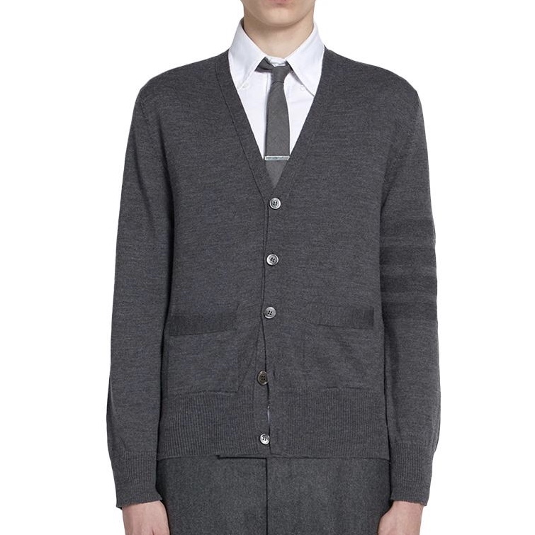 THOM BROWNE MEN CARDIGAN  トム・ブラウン・ナム・カーディガン MKC240A 0014 035