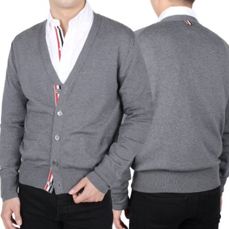 THOM BROWNE MEN CARDIGAN  トム・ブラウン・ナム・カーディガン MKC240A 0014 415