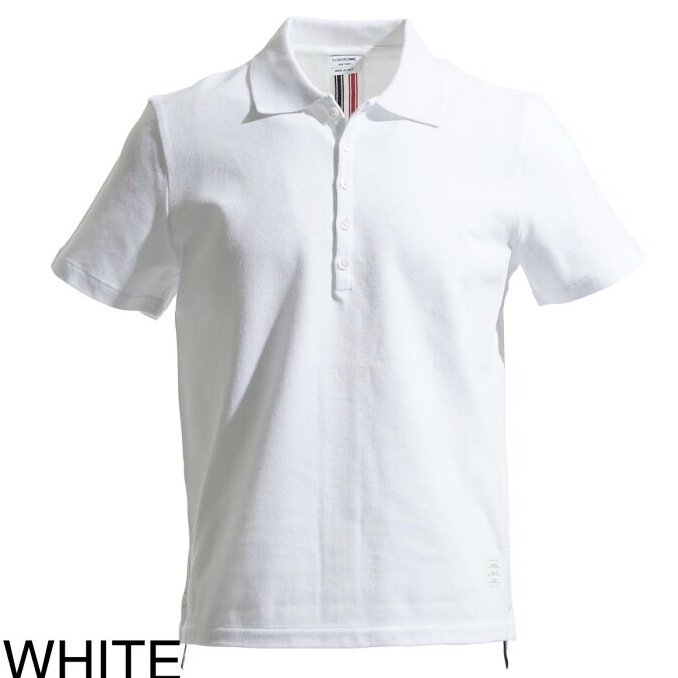 THOM BROWNE MEN POLO-SHIRT S トムブラウンメンズポロシャツS MJP042A 0050 100