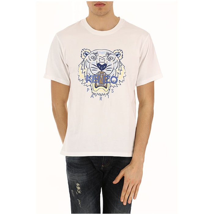 ケンゾーKENZO メンズ タイガープリントTシャツ 5TS050 4YB 01