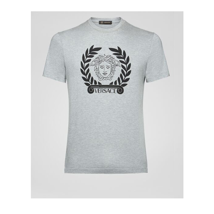 ヴェルサーチ VERSACE  メデューサプリントメンズ半袖Tシャツ A85156 A228806 A8026